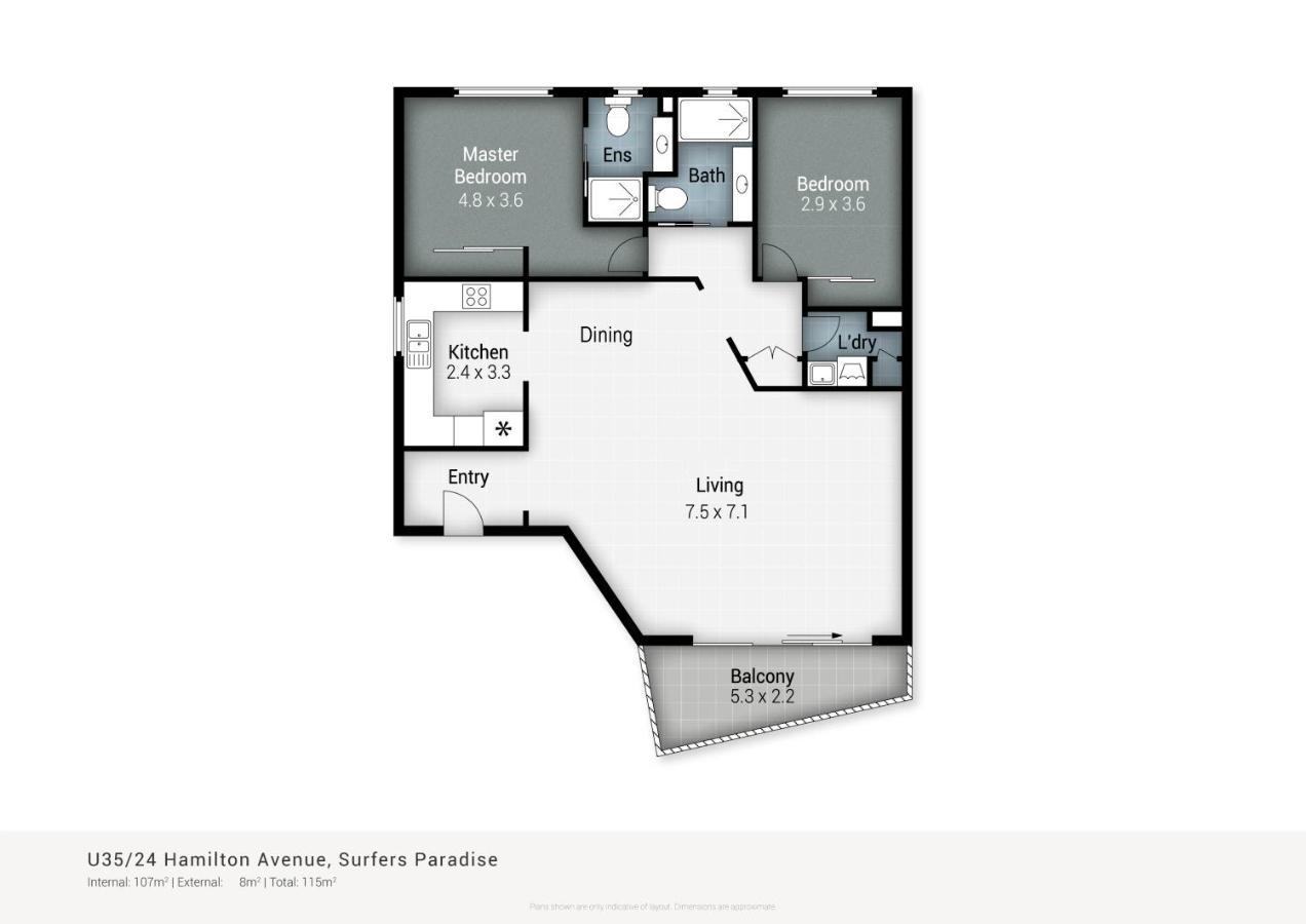Coco Bella Retreat In Central Surfers - Sleeps 6-8 Голд-Кост Экстерьер фото